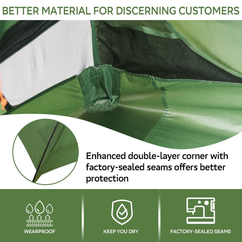 Clostnature Lightweight Backpacking Tent - 2 Person Ultralight Waterproof Camping Tent, 3 Season Large Size Easy Setup Tent for Family, Outdoor, Hiking and Mountaineering - Image 3